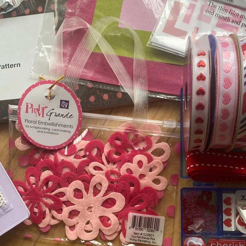 Valentine Scrapbook Kit Queen & Co Junk Journal Craft Embellishments Prima